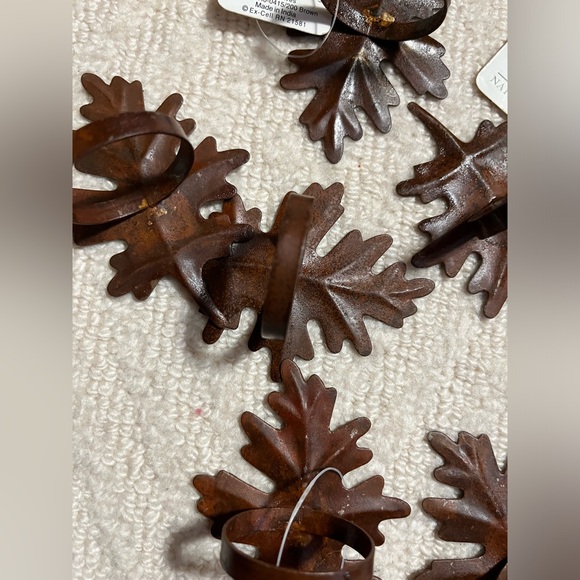 Fall Leaves Metal Napkin Rings (8) - Picture 7 of 13